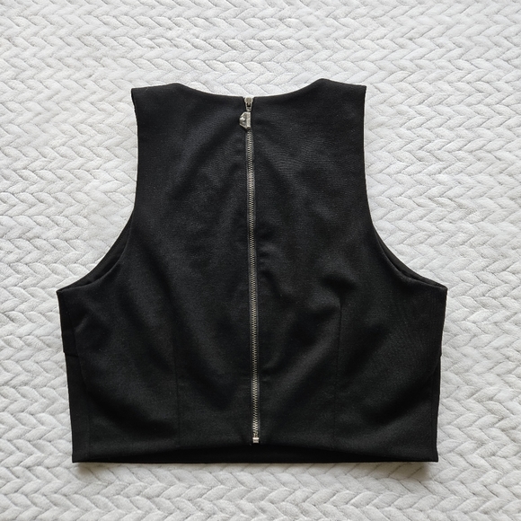 Club Monaco Deslyn Black Sleeveless Top Size 4 - Picture 8 of 11
